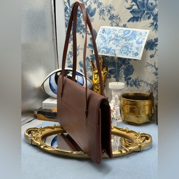 🆕 OROTON 🧿 NWOT Evelyn Baguette Bag, Rustic Brown - Picture 4 of 16